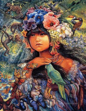 JW princesa del amazonas Fantasía Pinturas al óleo